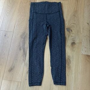 Athleta Black Patterned High-Waist Leggings